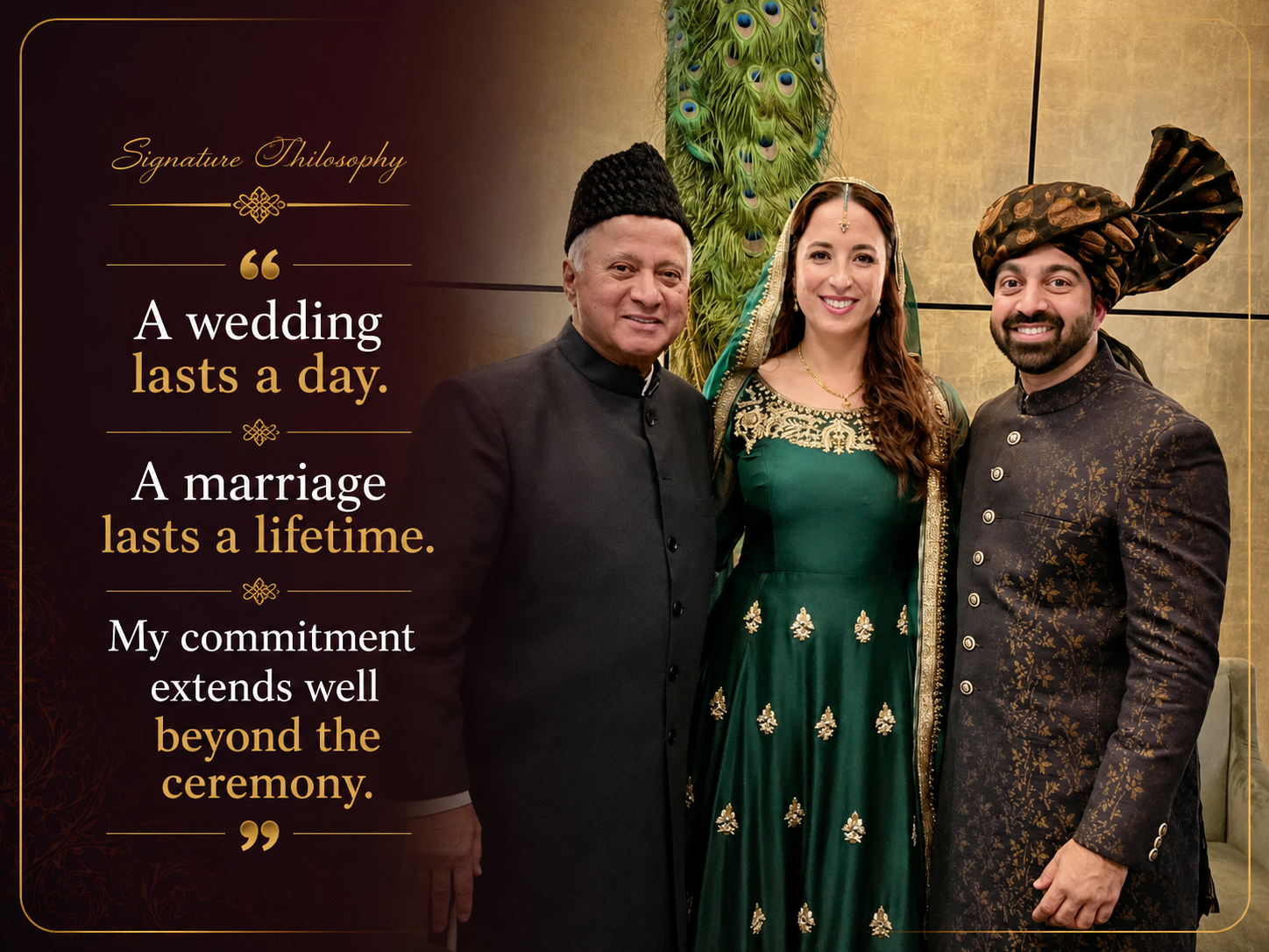 A symbolic image of family, harmony, and life beyond the wedding day